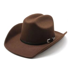Cappello Western in Feltro Marrone