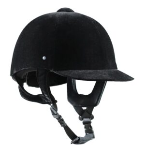 Cap scamosciato con rotella dietro e sottogola regolabile