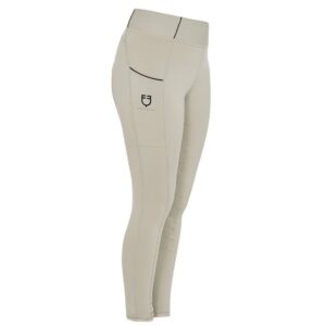 Leggins Equestro Bambina Slim Fit con Full Grip Oxford Tan