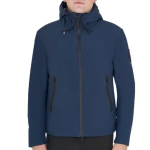 Giacca Equestro Uomo Impermeabile ed Antivento Blu Navy