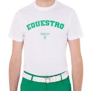 T-Shirt Equestro Uomo Horse Club Bianco