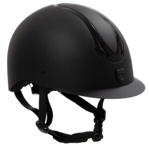 Cap Equestro Azael Nero e Riporto Nero Lucido