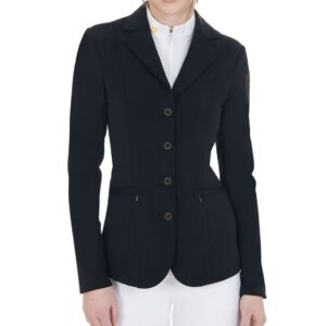 Giacca Equestro Donna da Concorso Modello Exclusive Nero