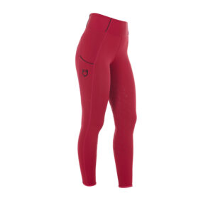 Leggings Equestro Donna Full Grip Pile Interno Bordeaux
