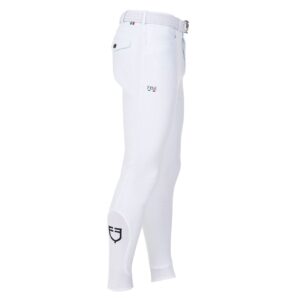 Pantaloni Uomo Equestro X Fise Full Grip Bianco