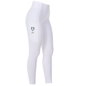 Leggings Equestro x Fise Donna Full Grip Bianco