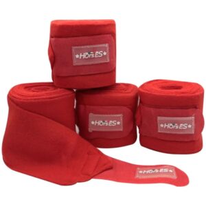 Fasce da Lavoro Pony in Pile Rosso