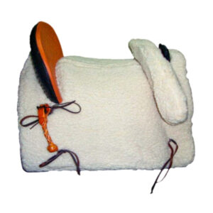 Sella Vaquera Mixta Ligera completa di staffe, staffili e sottopancia