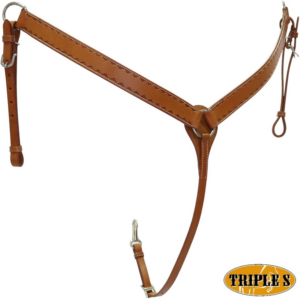 Pettorale Western Triple S in Cuoio Zig Zag