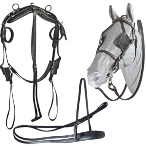 Finimento per calesse in cuoio Shetland