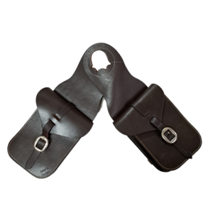 Bisaccia Anteriore a 2 Tasche in Cuoio