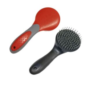 Spazzola Tonda per Coda e Criniera con Manico