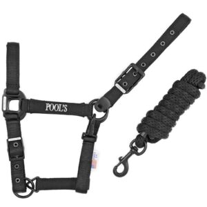 Cavezza Pool’s in Nylon e Neoprene con Lunghina Nero