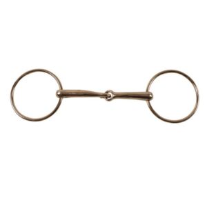 Filetto ad anelli snodato con imboccatura piena