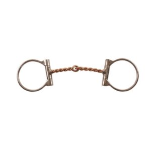 Filetto western a D con torciglione in rame grosso
