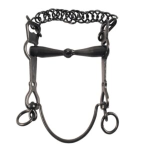 Morso Spagnolo in Ferro Nero Snodato ed Aste Mobili