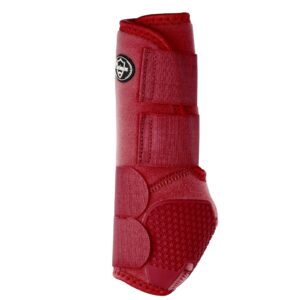 Stinchiere Western Platinum Pro Anteriore Anatomiche Rosso