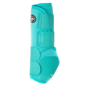Stinchiere Western Platinum Pro Anteriore Anatomiche Turchese