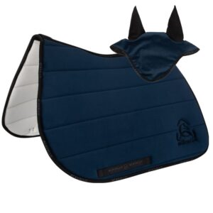 Sottosella e Cuffietta Acavallo Modello Louvre Bamboo Blu Navy