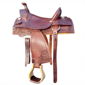 Sella Western MC BRYAN Modello da Lavoro Flowers