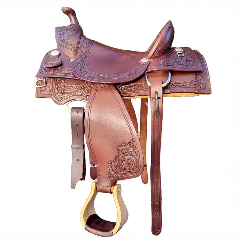 Sella Western MC BRYAN Modello da Lavoro Flowers